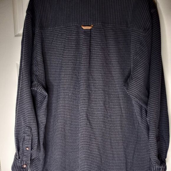 MooseCreekLegendaryClothingXL CottonButtonUpLslvsFlannel Herringbone Men's Shirt - Picture 3 of 4
